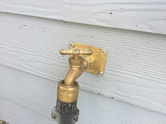 A close up of the outside of a house