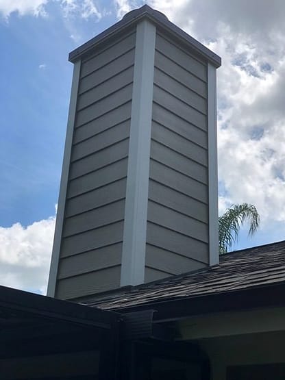 A tall building with a sky background
